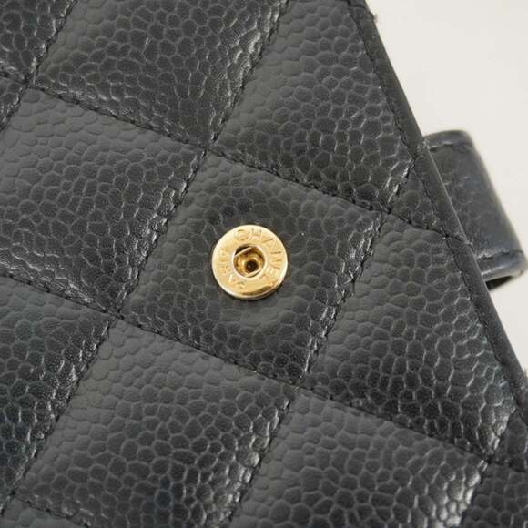 Chanel Matelasse Caviar Leather Wallet, Black, Women's - Picture 5 of 12